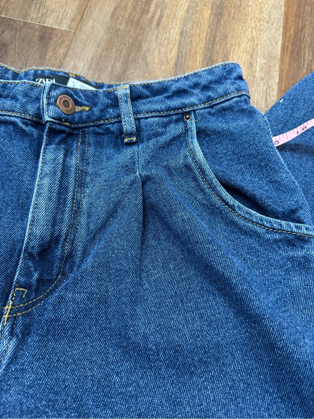 Zara- High-Rise Balloon Jeans - Blue - Picture 10 of 10